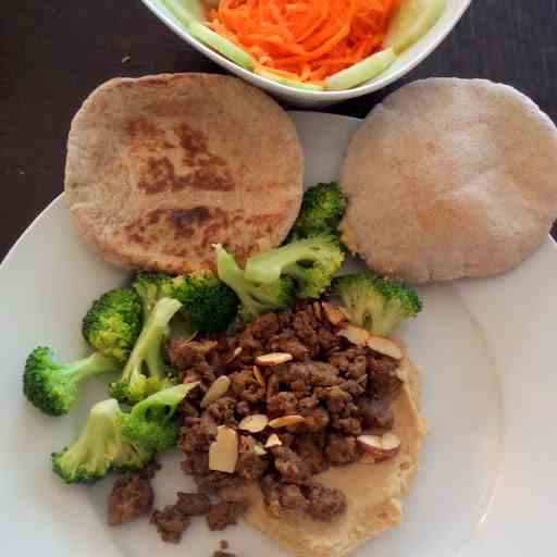 Spiced Lamb and Hummus