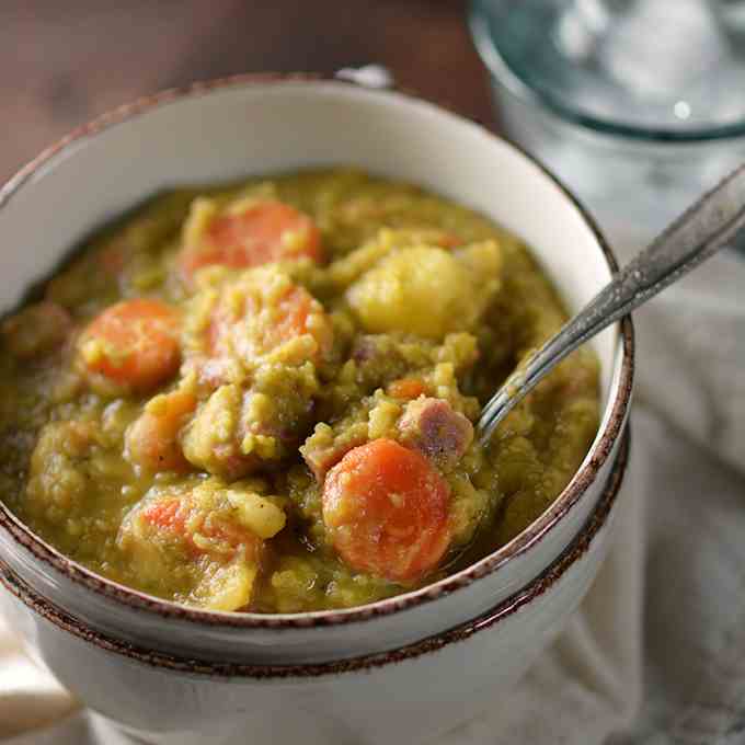 Hearty Split Pea -Ham Soup