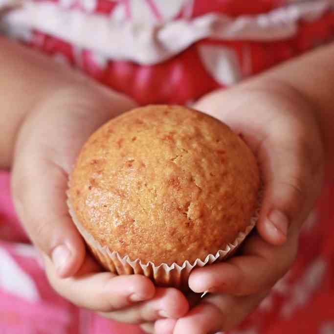 Eggless golden syrup muffins