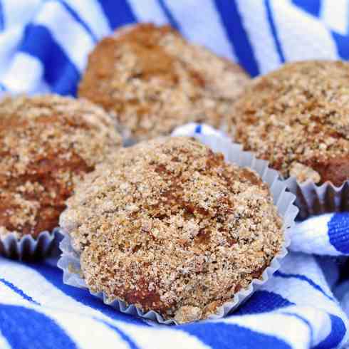 Coffee cake streusel muffins