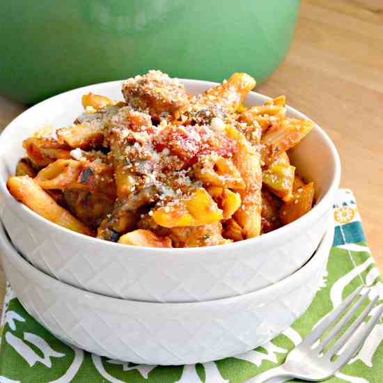 Sausage and Peppers Pasta