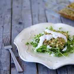 Zucchini-feta squares