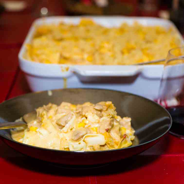 Cheesy Chicken Pasta Bake