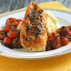 Chicken with Tomato-Herb Pan Sauce
