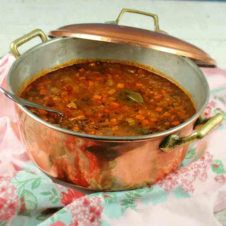 French Tomato Lentil Soup