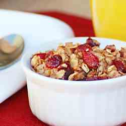 Cranberry Walnut Baked Oatmeal