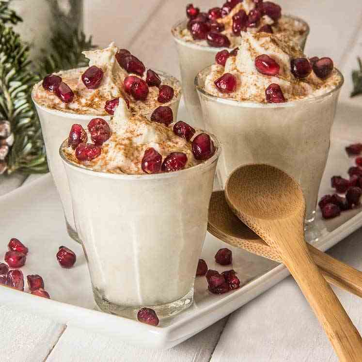 Pomegranate White Chocolate Mousse