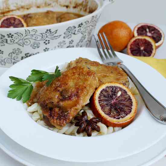 Blood Orange Braised Chicken