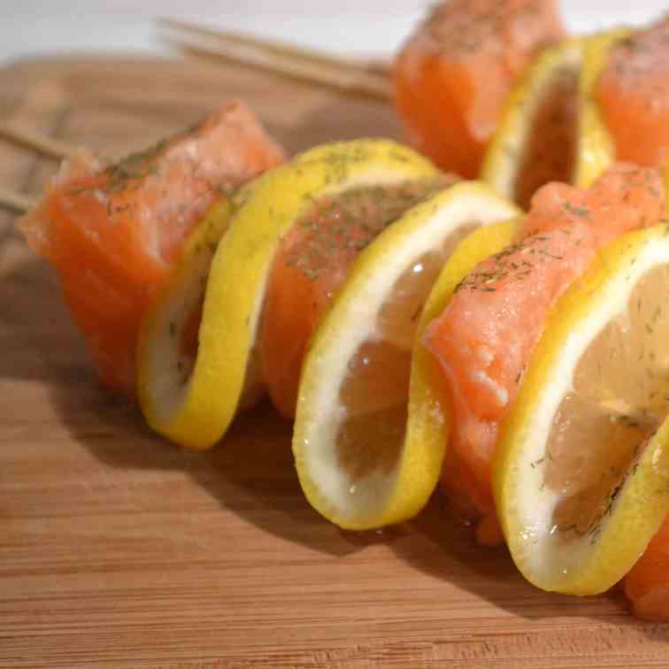 Zesty Salmon Kabobs