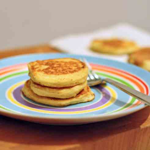 Fluffy mashed potato pancakes