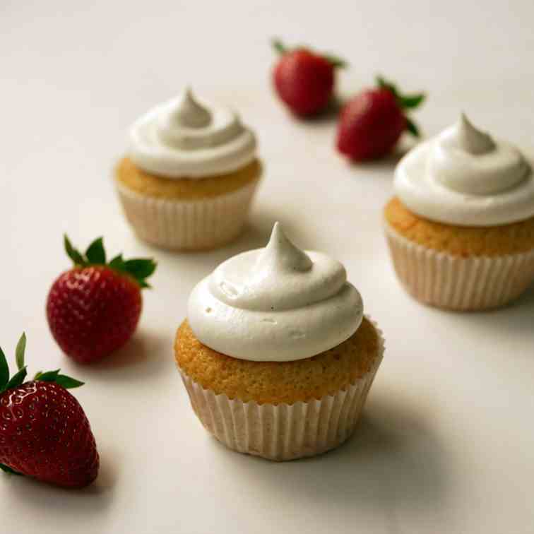 Vanilla Cupcakes with Mascarpone Frosting