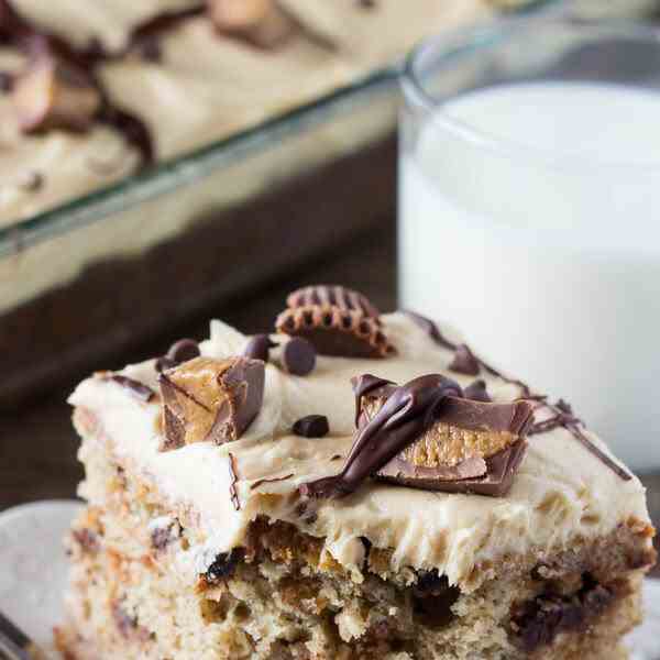 chocolate chip banana cake 