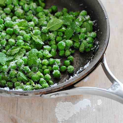 parmesan peas