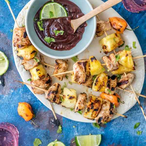 Pineapple Chicken Kebabs