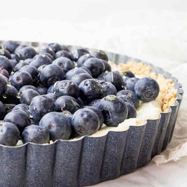 Blueberry White Chocolate Tart