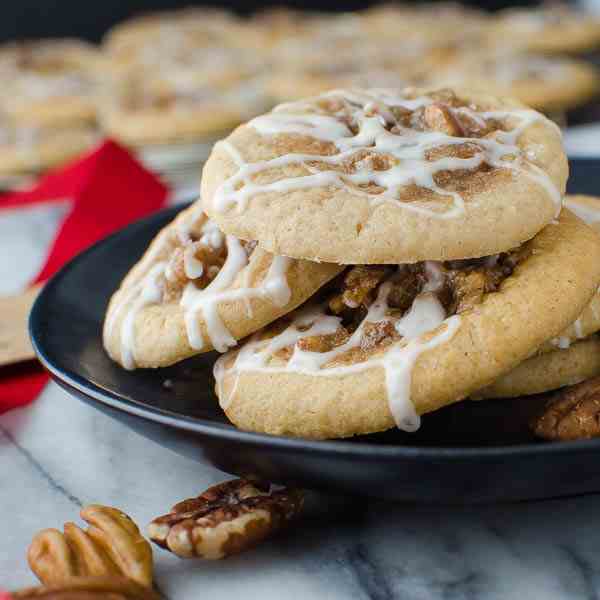 Sea Salt Bourbon Pecan Cookies