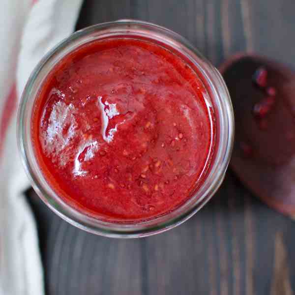 red berry chia jam