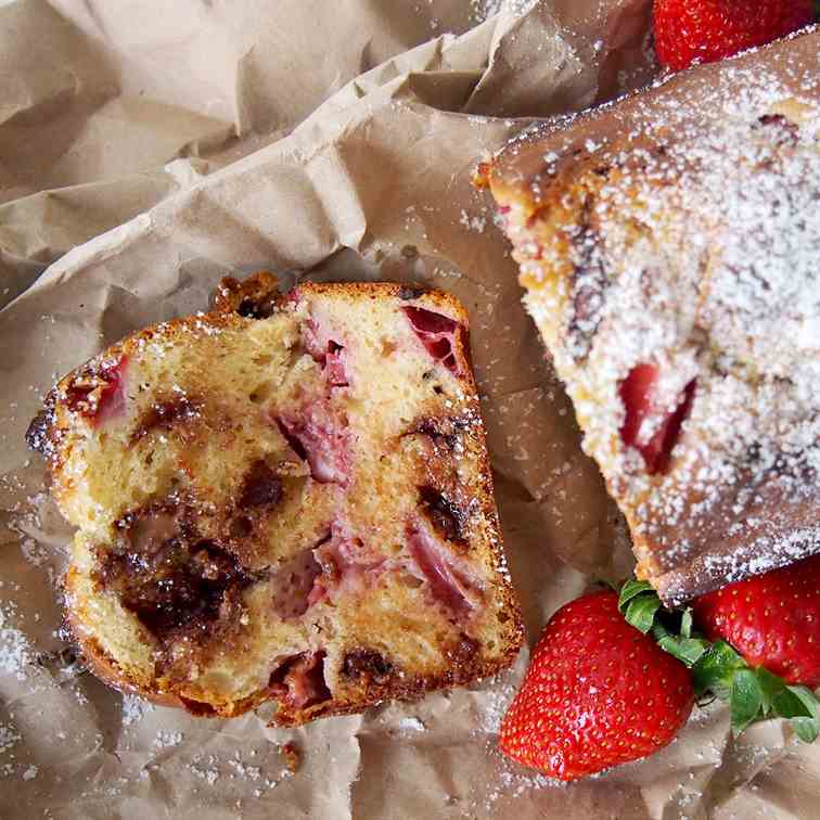 Chocolate and strawberry loaf