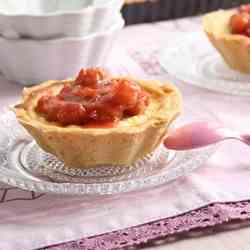 Rhubarb and Rice Tart