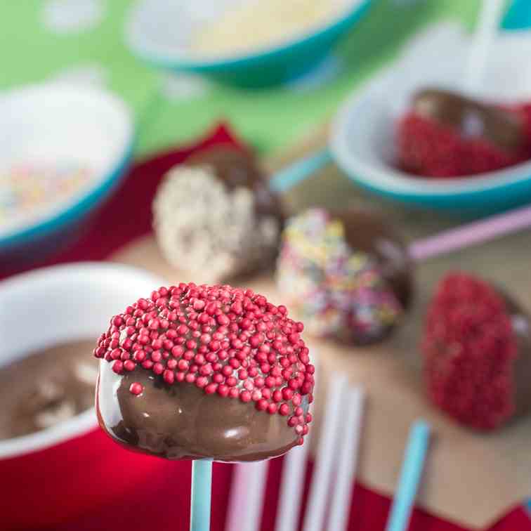 Chocolate Apple Pops