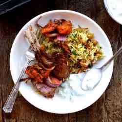 ROASTED RACK OF LAMB WITH TURKISH SPICES