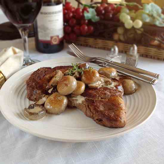 New York Strip Steaks