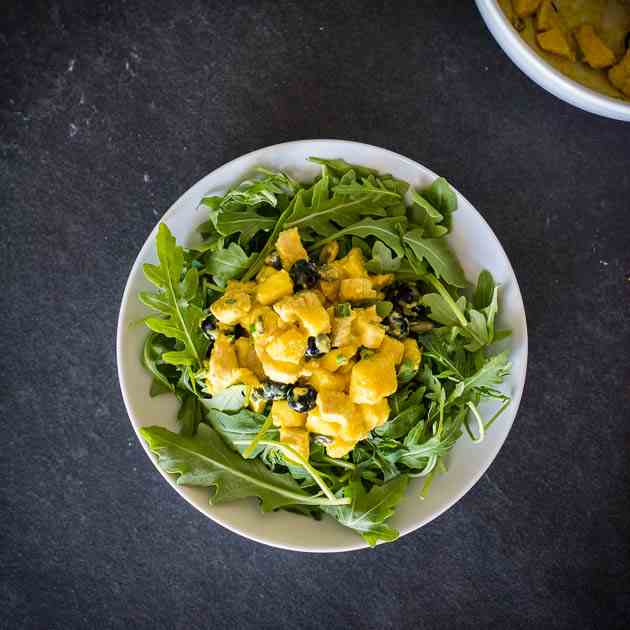 Paleo Mango Coconut Curried Chicken Salad 