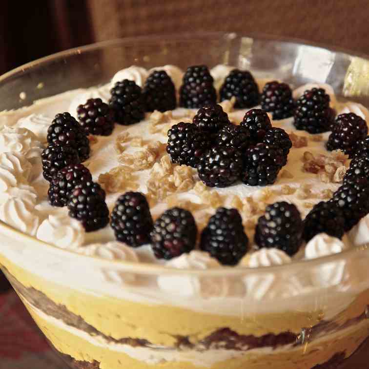 Gingerbread, Pumpkin Mousse Trifle