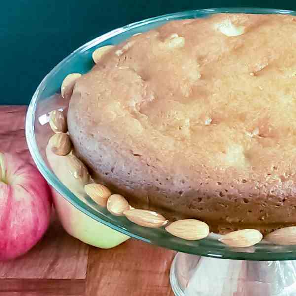 Pan Seared Apple Almond Cake