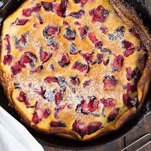 Roasted Plum Clafoutis