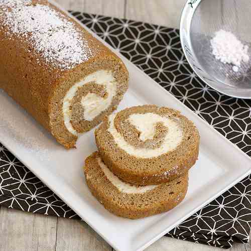 Pumpkin Roll Cake