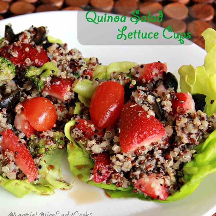 Quinoa Salad Lettuce Cups