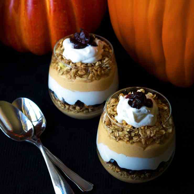 Pumpkin Cheesecake Mousse Parfait