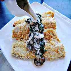 Panko crusted trout