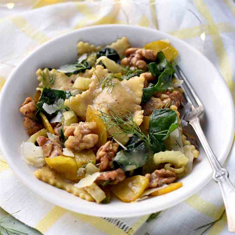Golden Beet Ravioli in Brown Butter
