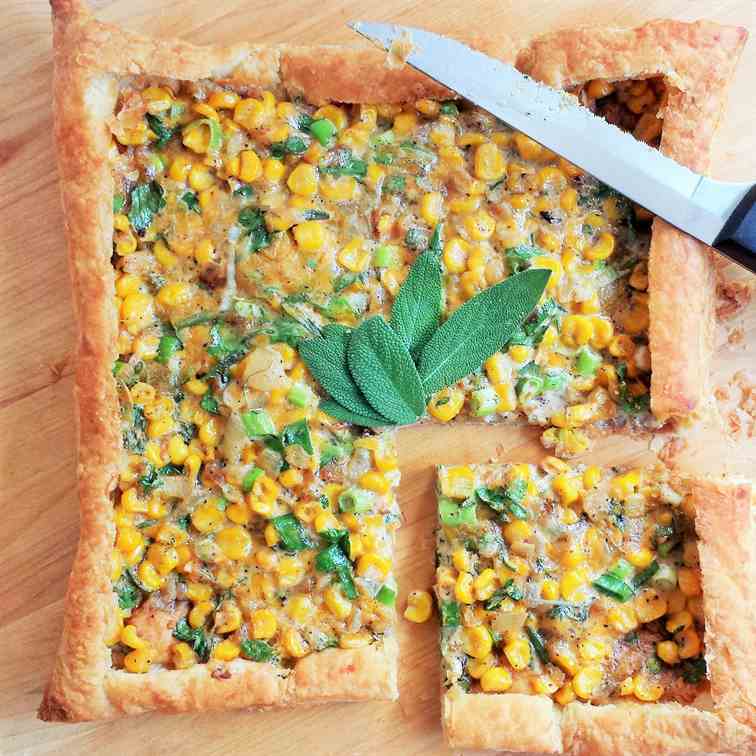 Creamy Corn - Fresh Herb Tart