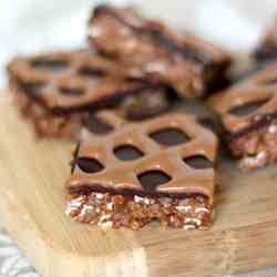 Peanut Butter & Chocolate Krispy Treats