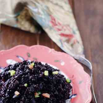 Vegetable Black Rice A Healthy Vegan Recip