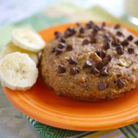 Chocolate-Banana Muffin Tops