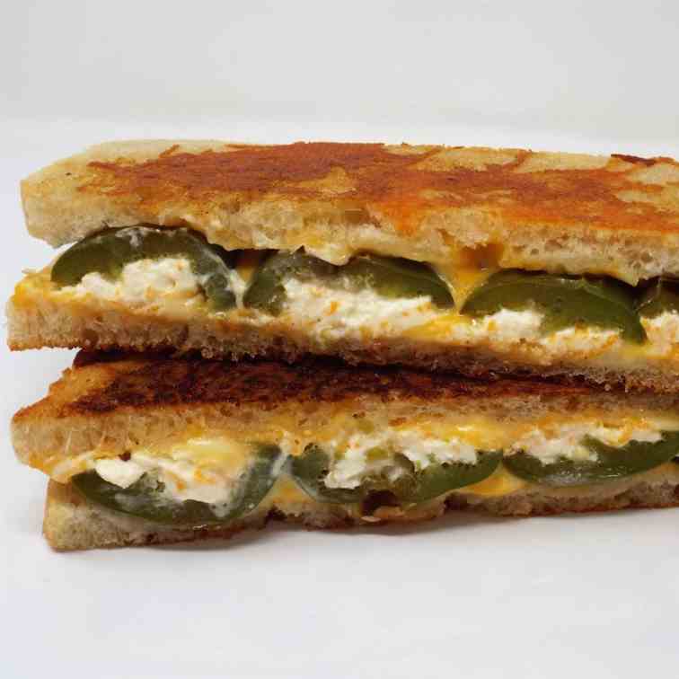 Jalapeno Popper Grilled Cheeses