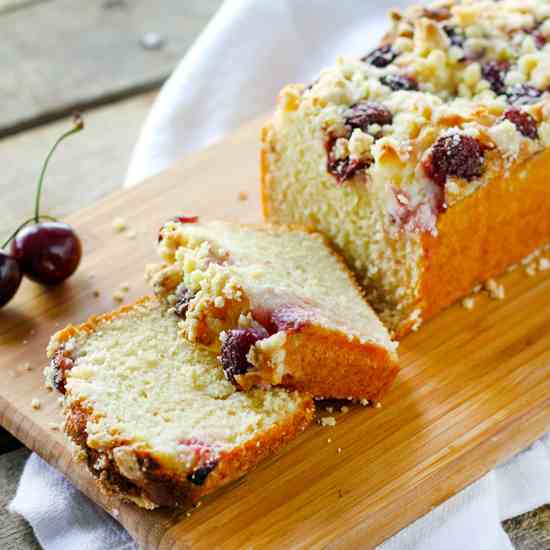 Cherry Cream Crumb Cake