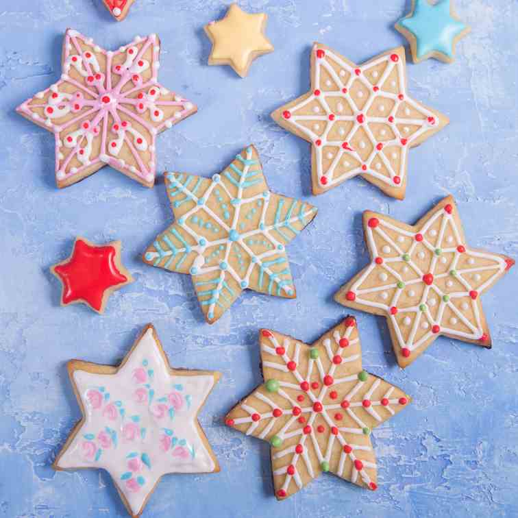 Christmas Star Sugar Cookies