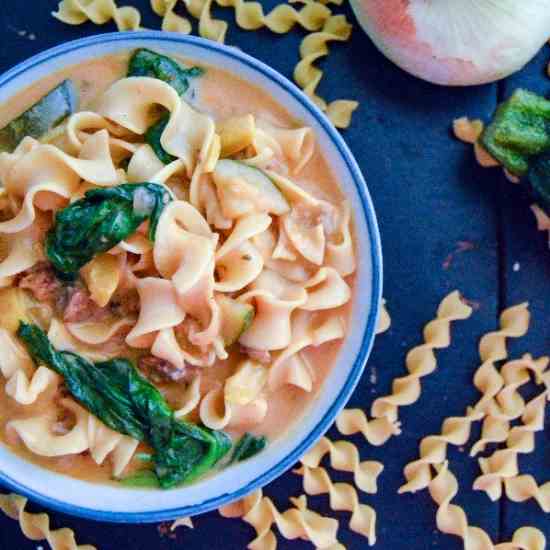 Loaded Cheese Burger Pasta