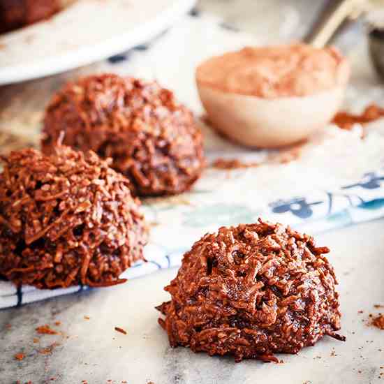 Chocolate Coconut Macaroons