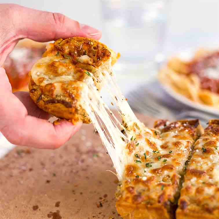 Homemade Three Cheese Garlic Bread