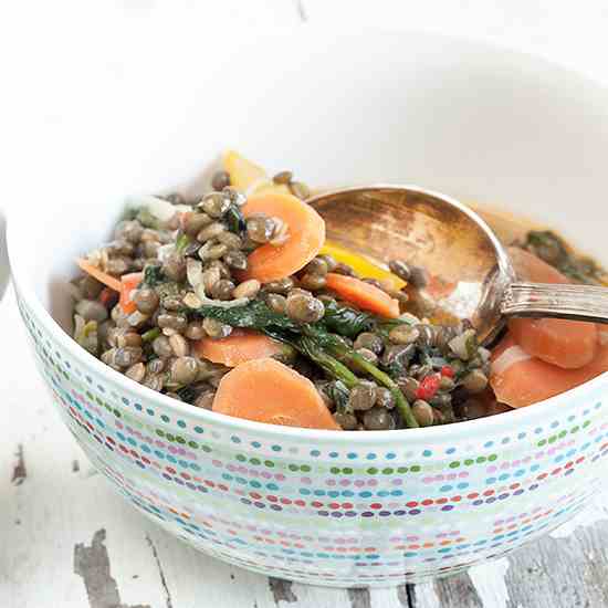 Summer lentil curry