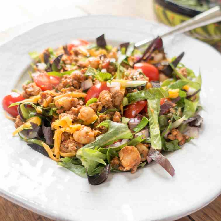 Chickpea - Turkey Taco Salad