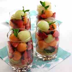 Limoncello and Mint Fruit Verrines