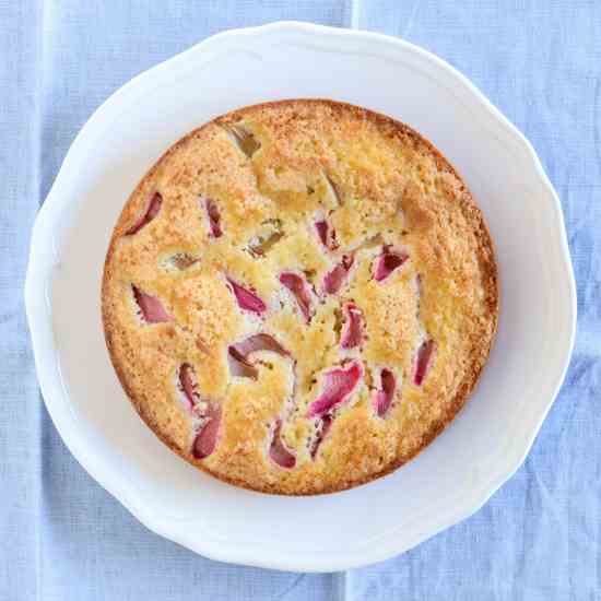 Norwegian Rhubarb Cake