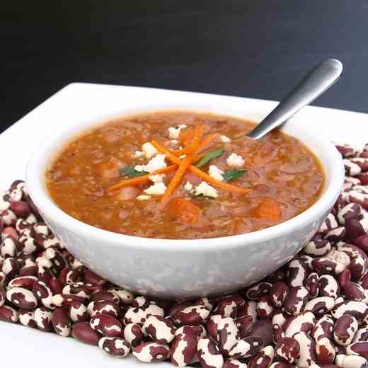 Anasazi Bean and Bacon Soup